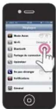 Message Mode: Airion Wi-Fi Bluetooth Portage de connexion Oclarateur Pre pas discarger Notifications General