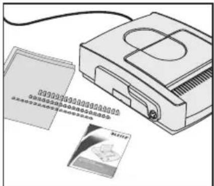 Diagram showing a vintage Sony PC with two overlapping documents labeled '中国电子设备股份有限公司' and '中国电子设备股份有限公司' alongside a printer.