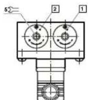 Norgren 18DLT x2 - Disegno quotato del collegamento: Fillettatura interna - 3