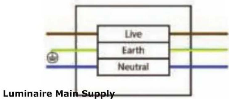 Live Earth Neutral Luminaire Main Supply