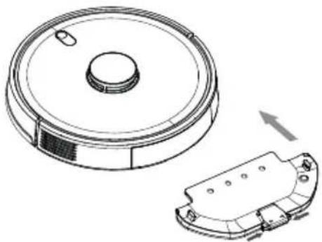 Commodore CVR 300 - Installieren Sie den Staubbehälter oder den Wassertank mit integriertem Staubbehälter. - 5
