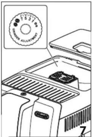 DELONGHI Dinamica ECAM350.50.SB - Regolazione del macinacaffè - 1