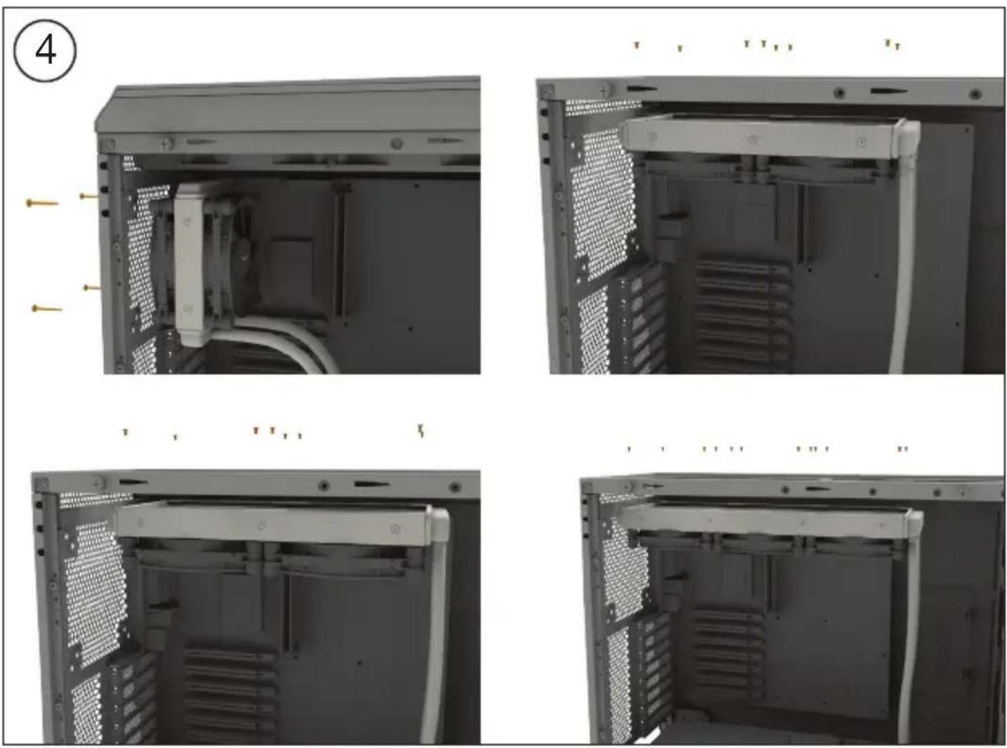Be Quiet! SILENT LOOP 2 - Montage des ventilateurs sur le radiateur - 1