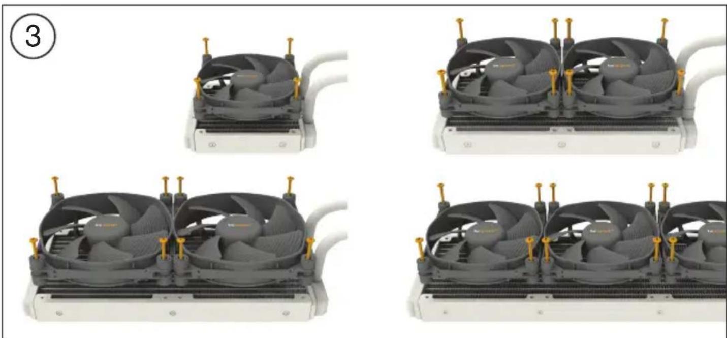 Be Quiet! SILENT LOOP 2 - Assemblage du cadre de montage du ventilateur - 2