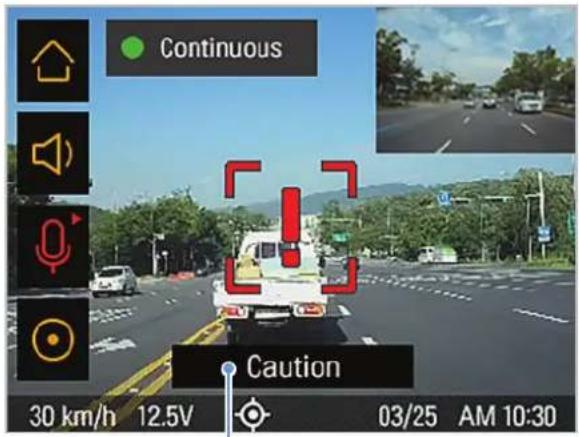 Thinkware X800 - Système avertisseur de risque de collision à l'avant en milieu urbain (RCAu) - 2