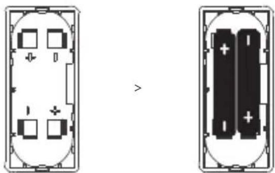 Sonoff DW2WiFi - Batterien einbauen - 2