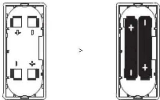 Sonoff DW2WiFi - Install batteries - 2