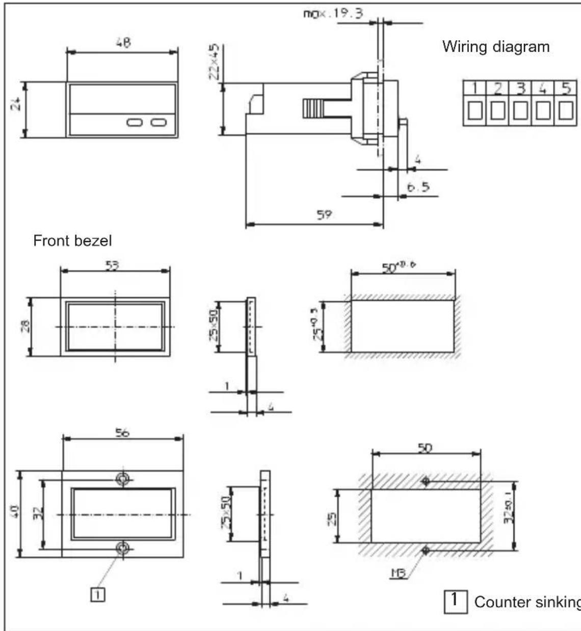 Kübler CODIX 520 - Dimensions: - 1