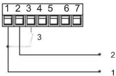 Kübler CODIX 531 - Supply voltage and Latch input connection - 1