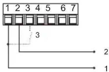 Kübler CODIX 531 - Conexión de la tensión de alimentación y de la entrada Latch - 1
