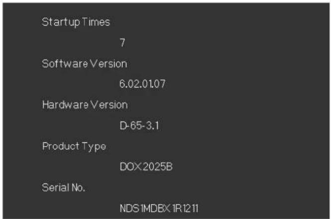 METRIX DOX2100B - Etat système - 1