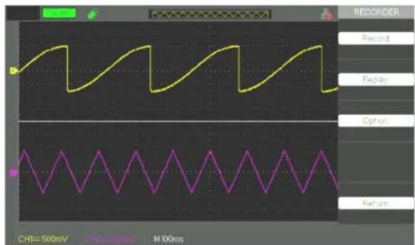 METRIX DOX2100B - Menu enregistreur de signaux - 2