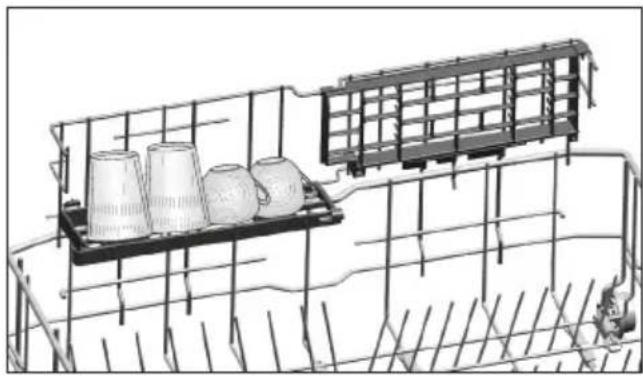 BEKO DFN26420WAD - Support multifonction/à hauteur ajustable du panier inférieur - 1