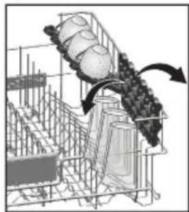 BEKO DFN26420WAD - Support à hauteur ajustable du panier supérieur - 1