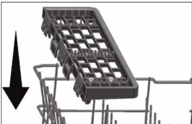BEKO DFN26420WAD - Support multifonction du panier supérieur - 3