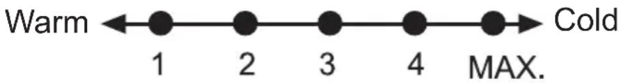 BEKO FS127330N - Setting the operating temperature - 1