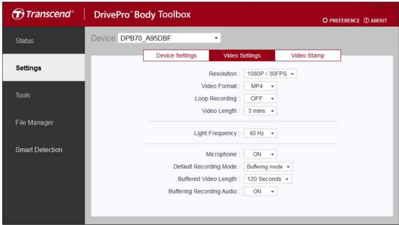 TRANSCEND DrivePro Body 70 - Réinitialisation en utilisant les boutons de fonction - 1