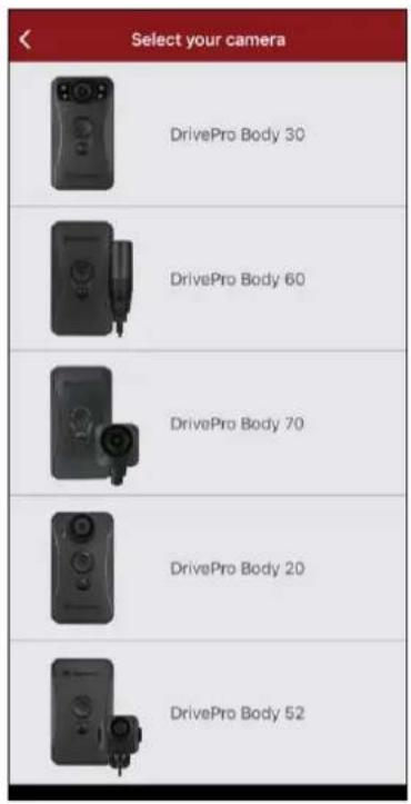TRANSCEND DrivePro Body 70 - 8-2 Connexion à l'application drivepro body app - 1