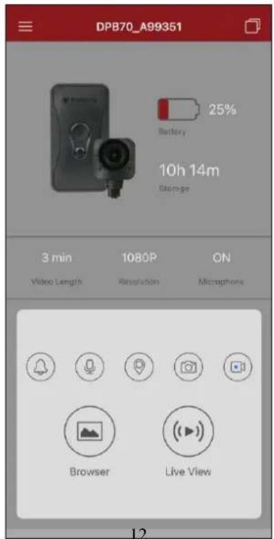 TRANSCEND DrivePro Body 70 - 8-2 Connexion à l'application drivepro body app - 4