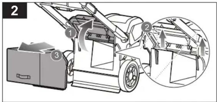 Diagram illustrating a textile machine operation with labeled parts and directional arrows indicating process flow.