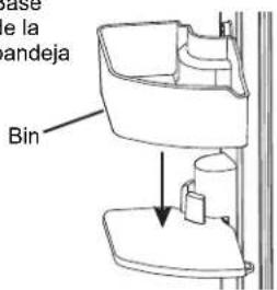 GE GYE22GENDS - Para colocar la bandeja giratoria en la puerta: - 2