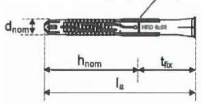 HILTI HRDH - Types de chevilles, marquage et identification après pose - 1