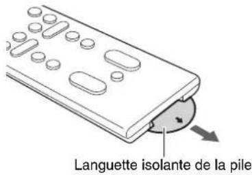 YAMAHA ATS2070 - Préparation de la télécommande - 1