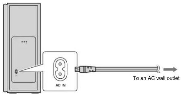 YAMAHA ATS2070 - Connecting the power cable - 2