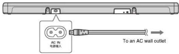 YAMAHA ATS2070 - Connecting the power cable - 1