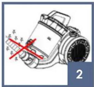 Technical diagram of a mechanical device with red crosshair and Chinese annotations, likely indicating inspection or testing points.