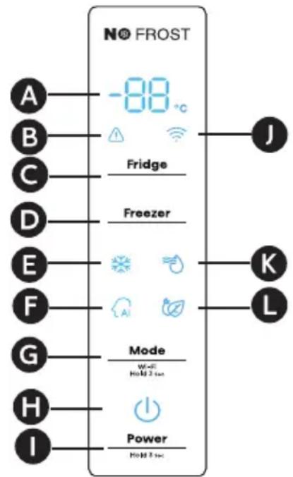 HISENSE RF632N4WFE1 - Bedieningspaneel - 1