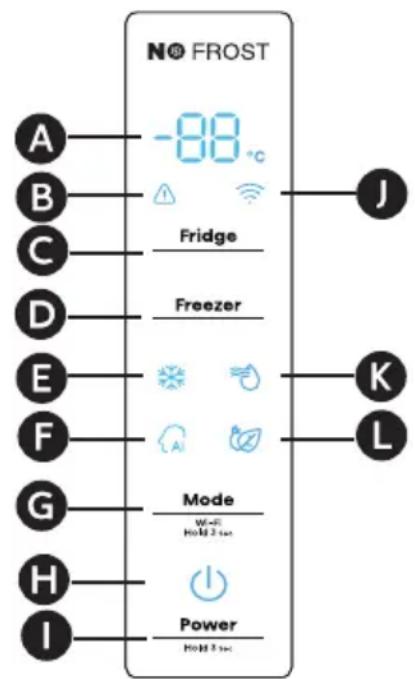 HISENSE RF632N4WFE1 - Panel de control - 1