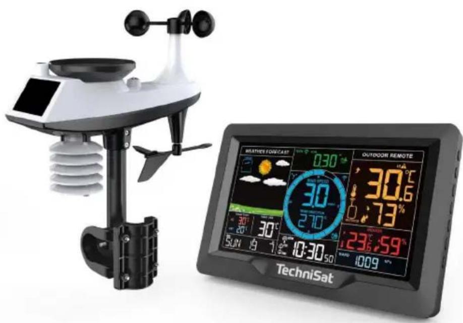 WATINGS FORECAST 030 OUTDOOR REMOTE 30.6 73% 30 270 23.59 10:30 50 500 19 1 10:30 50 TechniSat