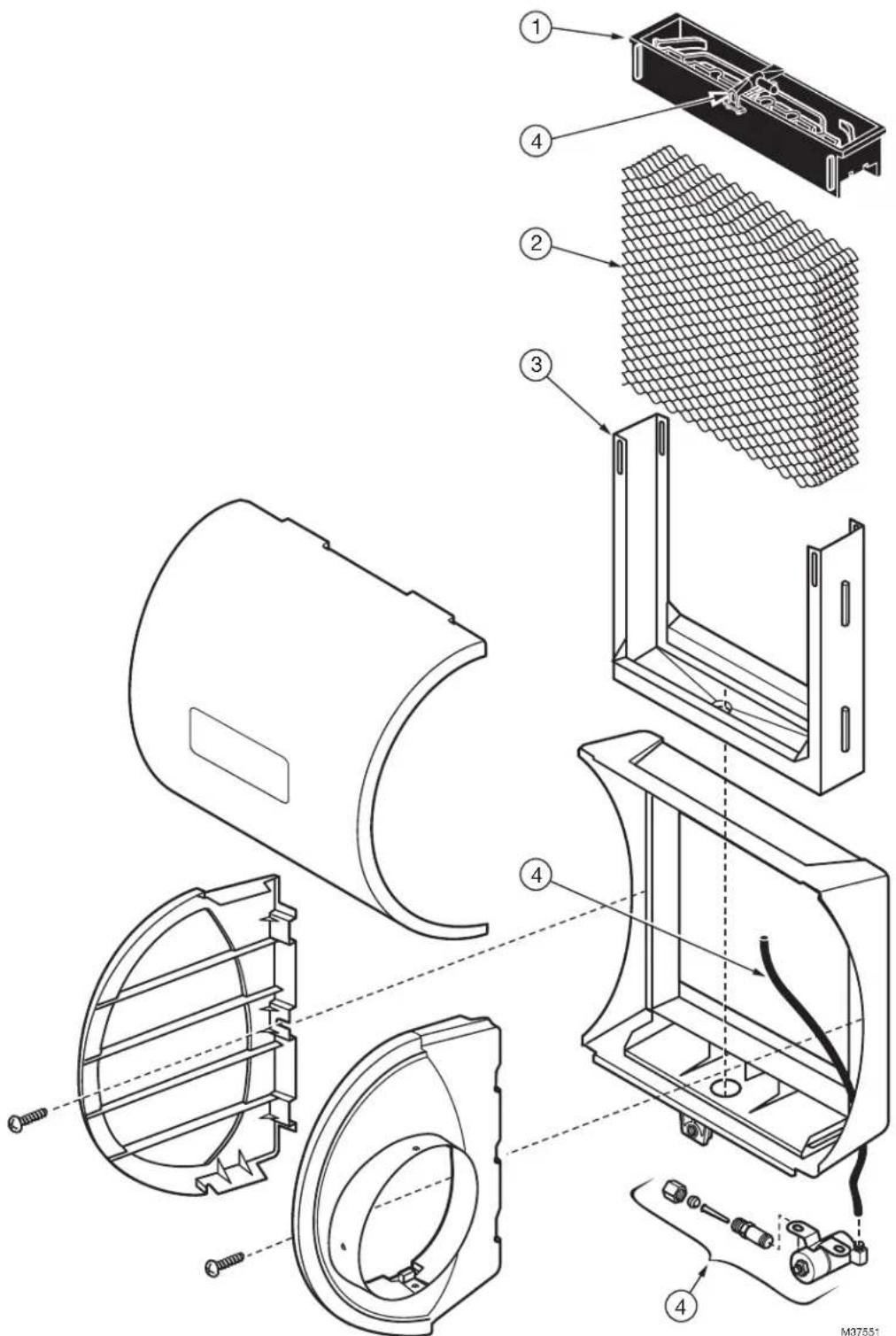 HONEYWELL HE105A1000 - PIÉCES DE RECHANGE - 1