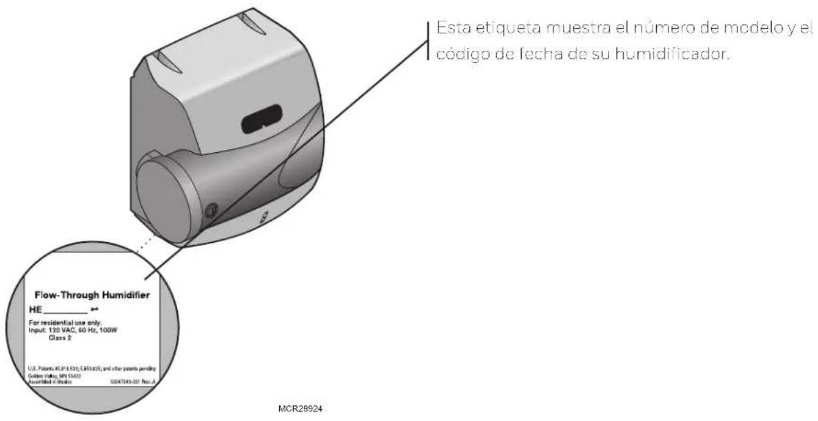 HONEYWELL HE150A1005 - ¿Qué modelo de humidificador tengo? - 1
