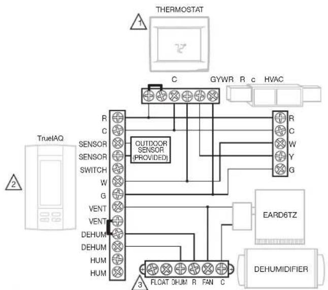 HONEYWELL DR120A3000 - Wiring (continued) - 1