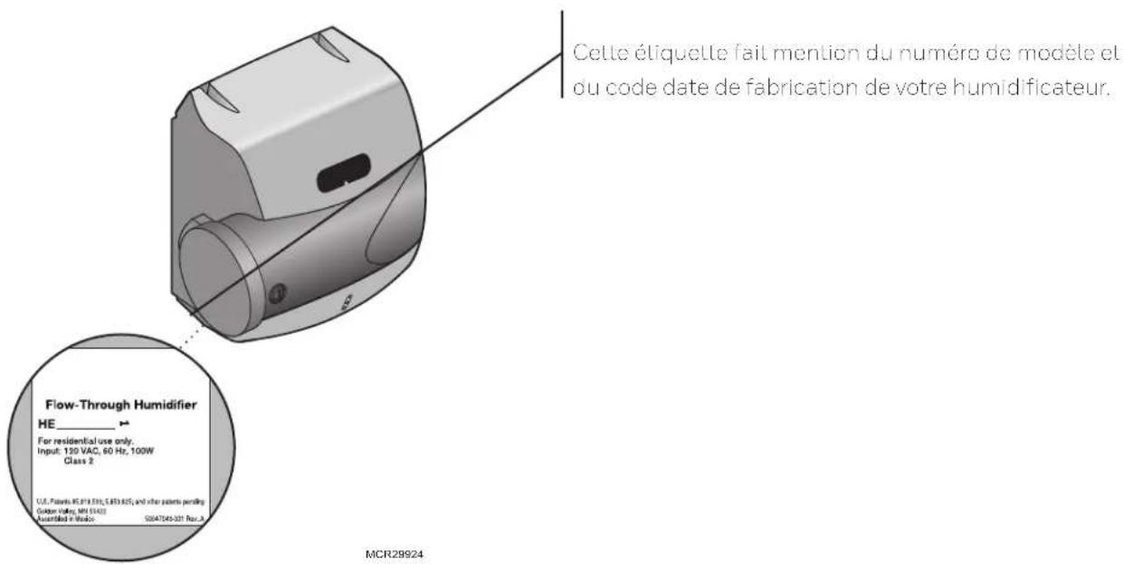 HONEYWELL HE100A1000 - Quel modele d'humidificateur ai-je en ma possession? - 1