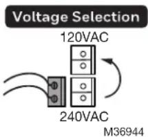 HONEYWELL HM750APCB - Voltage Selection - 1