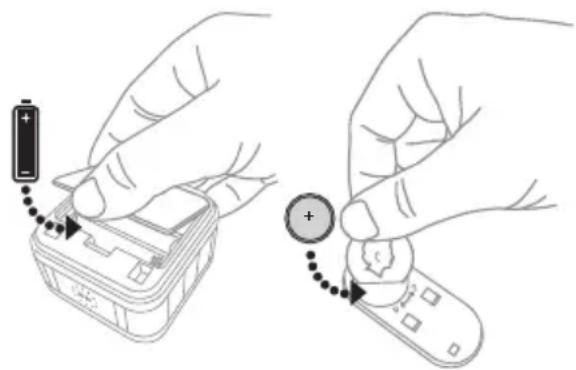 HONEYWELL RDWL515A2000 - Colocacion de las baterias - 1