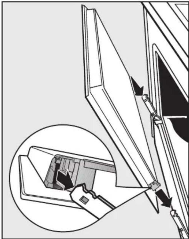 MIELE H 2755 B - Monter la porte - 1