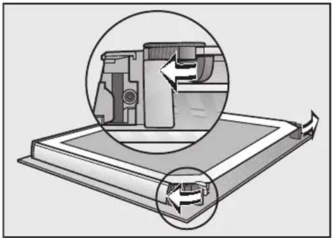 MIELE H 2755 B - Désassembler la porte - 2