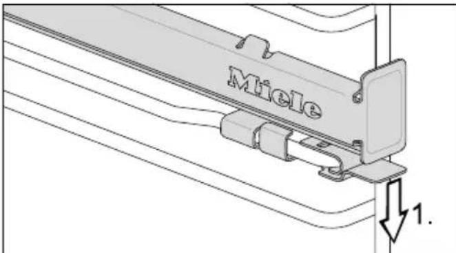 MIELE H 2755 B - Démonter les rails coulissants FlexiClip - 1