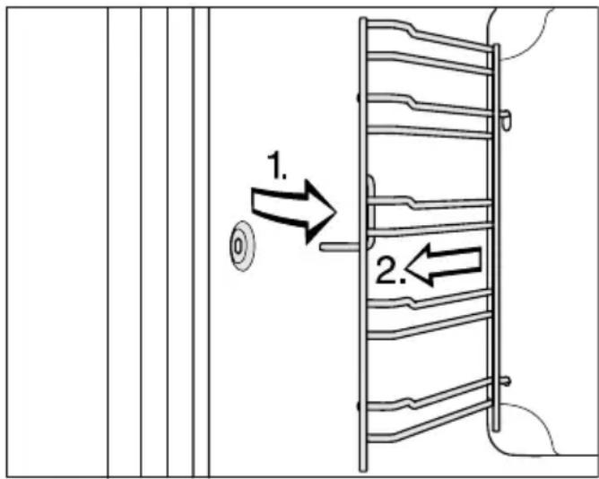 MIELE H 2755 B - Démonter les grilles de support avec les rails coulissants FlexiClips - 2