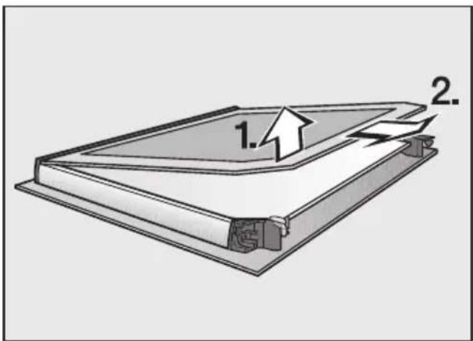MIELE H 2755 B - Désassembler la porte - 3