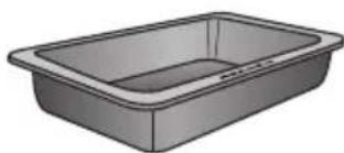 MIELE H 2755 B - Plat à rôtir Gourmet HUB Couvercle pour plat à rôtir HBD - 1