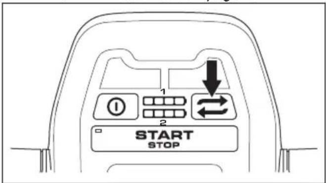 HUSQVARNA LE 322R - To set the cut mode - 1
