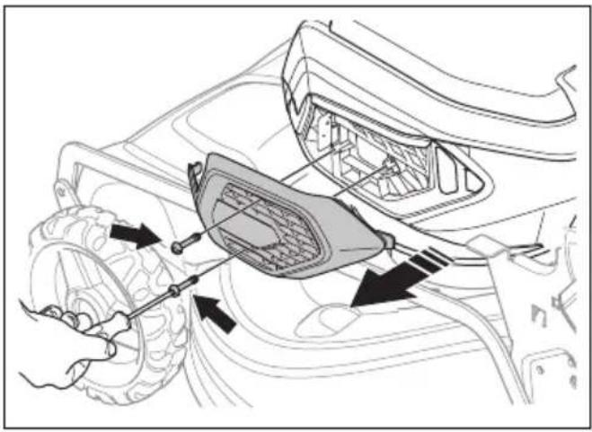 HUSQVARNA LE 322R - Nettoyage du filtre à air - 1