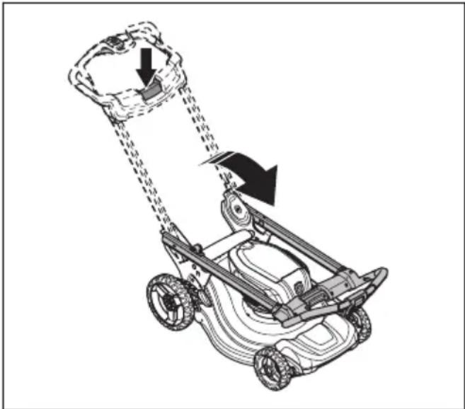 HUSQVARNA LE 322R - Pour régler l'outil à la position de transport - 1