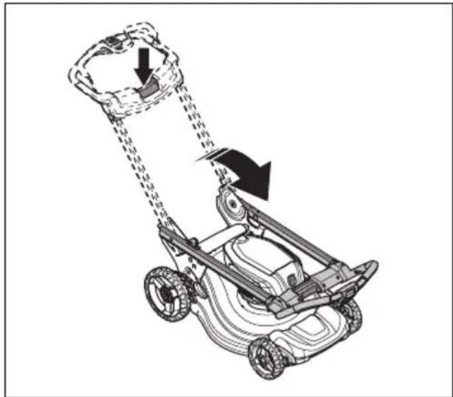 HUSQVARNA LE 322R - To set the product in transport position - 1