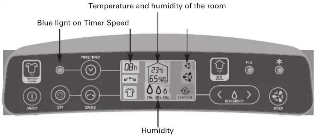 TEFAL Intense Dry Control Linen Dry DU4130 - - TIMER Function - 1